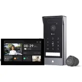 Ezviz HP7 Pro 4K Video Intercom - Slimme Deurintercom met 8 inch Touchscreen - Gezichtsherkenning & Palmaderherkenning - Afstandsbediening - Mensdetectie - Dual-Band Wi-Fi