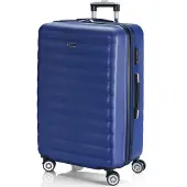 Itaca ITACAunisex. 71270-03 Grote Reiskoffer 4 Wielen Trolley 71270 Blauw -68x47x30cm (OSFA), Casual, ABS/polycarbonaat, Groot