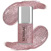 Semilac 3in1 One Step Glossy Gel Nagellak 7 ml S250 Glitter Pink