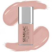 Semilac 3in1 One Step Glossy Gel Nagellak 7 ml S450 Light Peach