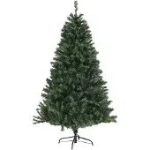 HOMCOM -Kerstboom-110x110x180cm-Kunststof-Groen