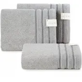 Eurofirany Jasper Handdoek Donker Zilver 70x140 cm - Zacht & Sneldrogend