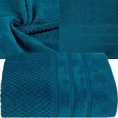 Eurofirany Turquoise Katoenen Badhanddoek 50x90cm - Luxe Frottee 500 GSM