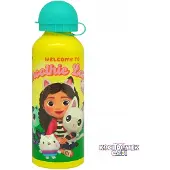 Kids Euroswan Koci Domek Gabi Bidon Aluminium 500ml - Żółty, Niekapek