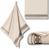 Zwoltex RONDO 2 Handdoek 30x50cm Egyptisch Katoen Lichtbeige