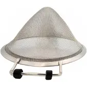 Triangle RVS Zeef met Antislipvoetjes - Puntig en Fijnmazig - Ø 18 cm