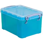 Really Useful Box 16 liter transparant helblauw