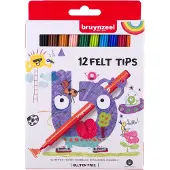 Bruynzeel Viltstiften bruynzeel set à 12 kleuren | Set a 12 stuk | 6 stuks