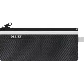 Leitz WOW Traveller ritszakje, helder gaaszakje &amp; ondoorzichtig compartiment, maat M, zwart
