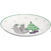 Altom Design Kerst Dessertbord 21 cm Vos - Winter Friends Collectie