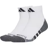 Adidas Sportsokken 'Performance CLIMACOOL Cushioned Quarter 3-Pack' grijs gemêleerd / zwart / wit