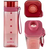 Kite Bidon Waterfles Vierkant Roze 550 ml Tritan