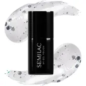Semilac UV Gel Polish 924 Silver & White Drops