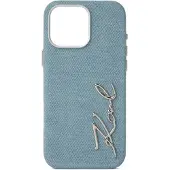 Karl Lagerfeld Smartphonehoesje 'iPhone 16 Pro Max' blauw denim