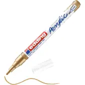 Edding - Acrylmarker edding e-5300 fijn rijkgoud | 1 stuk | 10 stuks