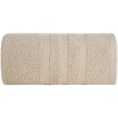Eurofirany Luxe Katoenen Badhanddoek Milo 100x150 cm Beige - Zacht & Absorberend