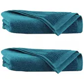 Zwoltex Lisbona Emerald Handdoek Set 50x90 & 70x140cm - Egyptisch Katoen