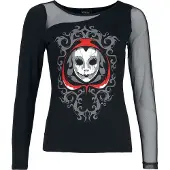 Wednesday - Gothic Shirt met lange mouwen - - Silence - S tot XXL - voor Vrouwen - zwart - Maat XL