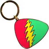 Rock Off Grateful Dead - Red/Green Plectrum - Sleutelhanger