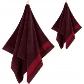 Zwoltex Egyptisch Katoenen Handdoekenset 50x90 & 70x140cm Bordo