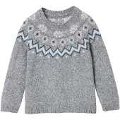 Vertbaudet Kersttrui jacquard voor jongens familie capsule