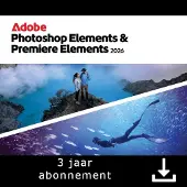 Adobe Photoshop & Premiere Elements 2026 - Foto's & Video's Bewerken - 3 Jaar Licentie - AI - Windows/Mac - Download