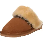 Warmbat Huisschoenen 'Flurry' cognac