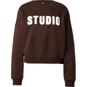 ONLY Sweatshirt donkerbruin / wit