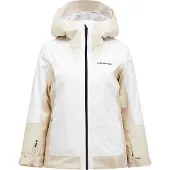 Peak Performance - Dames ski jassen - W Rider Tech 2L Insulated Jacket Sand Fog Off White voor Dames - Maat S - Beige