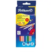 Pelikan Houten Kleurpotloden 12 Kleuren Goud/Zilver