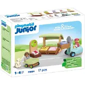 Playmobil Junior Biologische marktkraam & heftruck - 71691