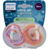Philips AVENT Fopspeen +18m Air Night toekan/chat 2 St Fopspeen