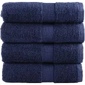 vidaXL Gastendoekjes SOLUND 4 st 600 g/m² 30x50 cm marineblauw