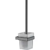 Plieger Altea toiletborstel inzet glas geborsteld gunmetal