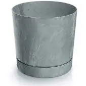 Prosperplast Tubo P Serie - Bloempot - Beton Effect - 12,8 cm - Kunststof