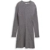 Tom Tailor DENIM Gebreide jurk grijs