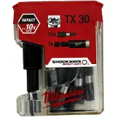 Milwaukee Torx TX30 Bitset met Magnetische Houder (16 stuks)
