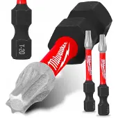 Milwaukee TX20 Impact Bits 50mm - 2 stuks - Magnetisch