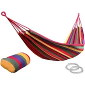 JY&K Tuin Hangende Hangmat met Draagtas - Hangmat - 1 Persoons - Katoen - Zomer -