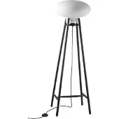 FDB Møbler U5 Hiti vloerlamp Opal glass-oak black painted