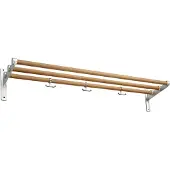 Essem Design Nostalgi hoeden-/schoenenplank Bamboe-aluminium