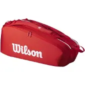 Wilson Super Tour Red 6pk 2025 Racket Bag Rood
