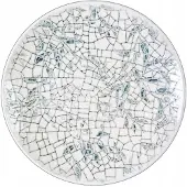 Wilmax Porseleinen dessertbord Rond Zeegroen 21 cm