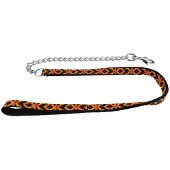 Champion Hondenriem Ketting & Band - Sterk, 120cm, Chroom