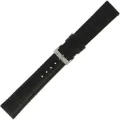 Morellato Bolle Zwarte Leren Horlogeband 28mm - Krokodillenprint