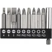 Graphite Bitset 10-delig met Magnetische Houder 50mm