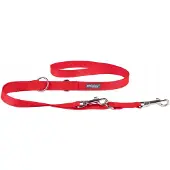 Amiplay Populaire verstelbare hondensnoer 6-in-1, 100-200cm, Rood