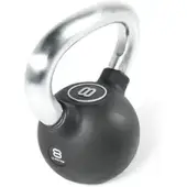 Olive Rubber 12kg Kettlebell Zwart 12 kg