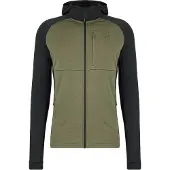 Stoic - MerinoFleece240 StorforsSt. Zip Hoody - Merinohoodie XXL, olijfgroen