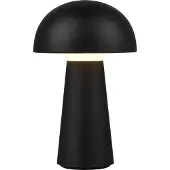 REALITY IMPORT LED tafellamp Lennon IP44 accu, Touchdim, zwart Lennon, dimbaar, zwart, Kunststof, Modern